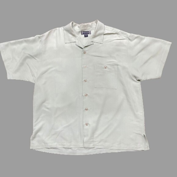 Weekender Casual Mint Green Rayon Blend Button Down Shirt Men's Size Extra Large - Picture 1 of 9